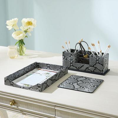 Foiled Leather Desk Accessories - Paper Tray - Ballard Designs