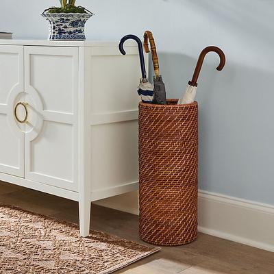 Piper Woven Patio Umbrella Stand - Ballard Designs