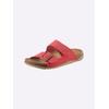 Pantolette FISCHER, Damen, Gr. 41, rot, Lederimitat, sportlich, Schuhe