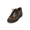 Schlupfboots MARC O'POLO "aus Rindleder im Vintage-Look", Damen, Gr. 36, vintage schwarz braun, Obermaterial: 100% Leder (Rind), unifarben, Schuhe