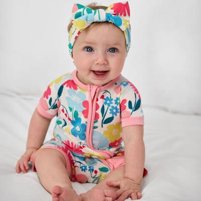 Midsummer Meadow Luxe Baby Girl Soft & Stretchy Bamboo Bow Headbands - Newborn - 3T