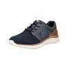 Sneaker BUGATTI "bugatti Sneaker Leder/Textil", Herren, Gr. 43, blau (dunkelblau), Leder, Textil, casual, Schuhe