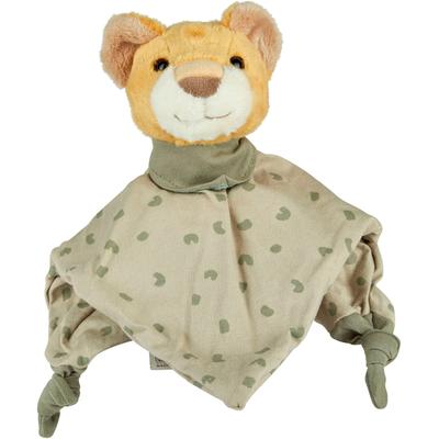 Schmusetuch STERNTALER "Löwe Leo, M", Baby, grau (steingrau), Polyester, Jersey, Schnuffeltücher, mit Beißring aus Silikon Image