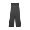 Schlupfhose VERO MODA "VMSTAR PANTS JRS GA NOOS", Damen, Gr. M (38), Länge 30, grau (grau pinstripe), Jersey, Obermaterial: 95% Polyester, 5% Elasthan, unifarben, modisch, loose fit, Hosen, Sommerhose