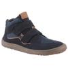 Barfußschuh FRODDO "BAREFOOT TEX AUTUMN", Kinder, Gr. 29, blau (dunkelblau), Veloursleder, Textil, colorblocking, modisch, Schuhe, Klettschuh, Winterstiefel mit TEX-Membrane