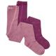 Minymo - Kid's Stockings with Pattern 2-Pack - Strumpfhose Gr 104/110 rosa/lila