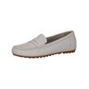 Mokassin CAPRICE "Caprice Mokassin Leder", Damen, Gr. 37, weiß, Leder, casual, Schuhe
