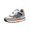 Sneaker BULLBOXER "Bullboxer Sneaker Leder", Herren, Gr. 46, blau (grau, blau), Leder, casual, Schuhe