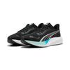 Laufschuh PUMA "POUNCE LITE", Gr. 46, puma schwarz, mint melt, speed blau, Textil, sportlich, Schuhe