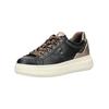 Plateausneaker NERO GIARDINI "Nero Giardini Sneaker Leder/Synthetik", Damen, Gr. 37, gold (schwarz, gold), Leder, Synthetik, casual, Schuhe