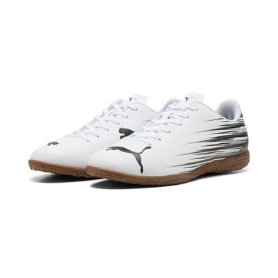 Fußballschuh PUMA "ATTACANTO II IT", Gr. 42,5, schwarz-weiß (puma weiß, puma schwarz), Synthetik, bedruckt, sportlich, Schuhe, für Halle und Straße Image