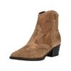Bikerboots NERO GIARDINI "Nero Giardini Stiefelette Veloursleder", Damen, Gr. 39, braun, Veloursleder, casual, Schuhe