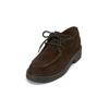 Schlupfboots MARC O'POLO "aus weichem Veloursleder", Damen, Gr. 38, braun (schwarz earth), Obermaterial: 100% Leder (Rind), Schuhe
