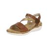 Riemchensandale REMONTE "Remonte Sandalen Leder", Damen, Gr. 37, braun, Leder, casual, Schuhe