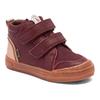 Winterstiefel BISGAARD "cuba tex", Kinder, Gr. 28, rot (bordeaux), Leder, klassisch, Schuhe, Klettschuh mit TEX-Membrane, Größenschablone zum Download