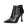 High-Heel-Stiefelette NERO GIARDINI "Nero Giardini Stiefelette Leder", Damen, Gr. 39, schwarz, Leder, casual, Schuhe