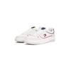 Sneaker TOMMY JEANS "TJM CUPSOLE ELEVATED LEATHER", Herren, Gr. 41, weiß, blau rot, Nappaleder, Veloursleder, kontrastfarbene Details, sportlich, Schuhe, Freizeitschuh, Halbschuh, Schnürschuh, bunte Paspel in Tommy Farben