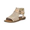 Schaftsandalette BLOWFISH "Blowfish Sandalen Lederimitat", Damen, Gr. 38, gold, Lederimitat, casual, Schuhe