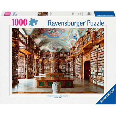Puzzle RAVENSBURGER "Bibliothek in St. Florian Monastery, Österreich", bunt, Puzzles, KinderB:70cm H:50cm, Pappe, Motiv, Made in Germany, B:70cm H:50cm