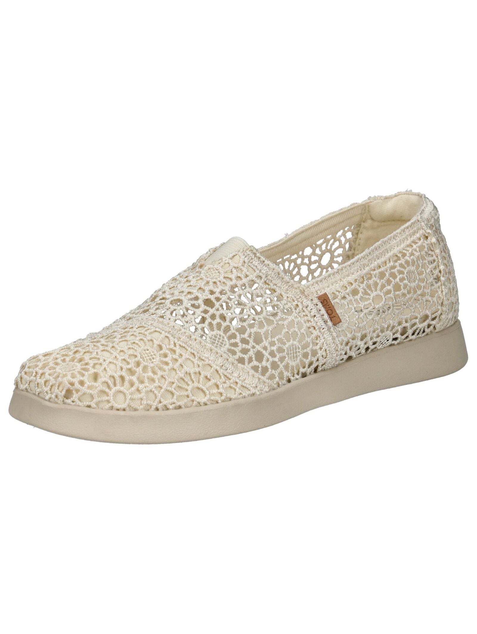 Slipper TOMS "TOMS Slipper Textil", Damen, Gr. 38, beige, Textil, Casual, Schuhe