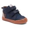 Winterstiefel BISGAARD "cuba tex", Kinder, Gr. 28, blau (dunkelblau), Leder, klassisch, Schuhe, Klettschuh mit TEX-Membrane, Größenschablone zum Download