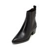 Chelseaboots MARC O'POLO "mit Innenzipper", Damen, Gr. 42, schwarz, Obermaterial: 100% Leder (Rind), Schuhe