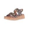 Riemchensandale GABOR COMFORT "Gabor Comfort Sandalen Leder", Damen, Gr. 39, braun (leopard), Leder, casual, Schuhe