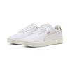 Sneaker PUMA "COURT LALLY DAYINIGHT", Gr. 40,5, weiß (puma weiß, puma weiß, puma gold), Synthetik, sportlich, Schuhe