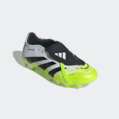Fußballschuh ADIDAS PERFORMANCE "PREDATOR PRO FOLD-OVER TONGUE MG", Gr. 44, bunt (cloud weiß, core schwarz, lucid lemon), Synthetik, sportlich, Schuhe, geeignet für Rasen- und Kunstrasenplätze Image