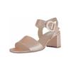 Riemchensandale GABOR "Gabor Sandalen Leder", Damen, Gr. 38,5, gold, Leder, casual, Schuhe