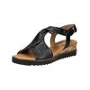 Riemchensandale GABOR COMFORT "Gabor Comfort Sandalen Nappaleder", Damen, Gr. 39, schwarz, Nappaleder, casual, Schuhe
