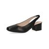 Pumps CAPRICE "Caprice Pumps Nappaleder", Damen, Gr. 37, schwarz, Nappaleder, elegant, Schuhe