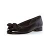 Ballerina GABOR "Gabor Ballerinas Leder/Textil", Damen, Gr. 37, schwarz, Leder, Textil, casual, Schuhe