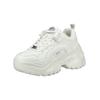 Sneaker BUFFALO "Buffalo Sneaker Lederimitat", Damen, Gr. 40, weiß, Lederimitat, casual, Schuhe
