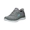 Sneaker SKECHERS "Skechers Sneaker Textil", Damen, Gr. 37, grau, Textil, casual, Schuhe