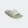 Badesandale ADIDAS SPORTSWEAR "COMFORT ADILETTE", Gr. 37, wonder weiß, linen grün metallic, linen grün metallic, Synthetik, sportlich, Schuhe