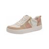Sneaker TAMARIS "Tamaris Sneaker Leder/Synthetik", Damen, Gr. 39, beige (beige, weiß), Leder, Synthetik, casual, Schuhe