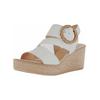 Keilsandalette GABOR "Gabor Sandalen Nappaleder", Damen, Gr. 39, braun (latte), Nappaleder, casual, Schuhe