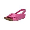 Riemchensandale ANDREA CONTI "Andrea Conti Sandalen Leder", Damen, Gr. 40, pink (fuchsia), Leder, casual, Schuhe