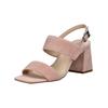 High-Heel-Sandalette HÖGL "Högl Sandalen Veloursleder", Damen, Gr. 40, rosa (powder), Veloursleder, casual, Schuhe