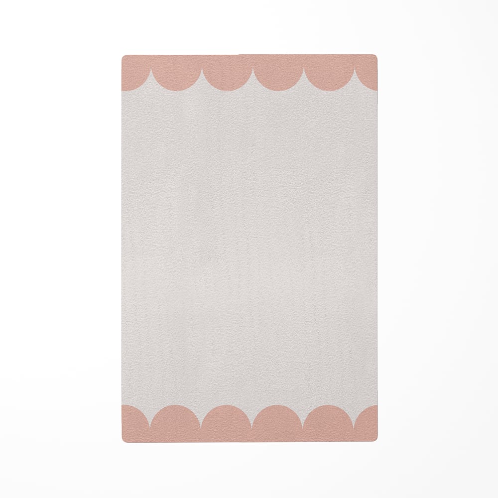 Tappeto gioco conchiglie rosa 85x130cm