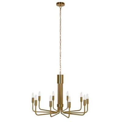 Lindby - gebraucht] Elanova Kronleuchter Deckenleuchte Deckenlampe Lampe Zehnflammig Messing B-Ware Image