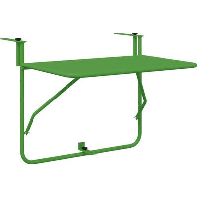 Balkon-Klapptisch Grün 60x40 cm Stahl Vidaxl Image