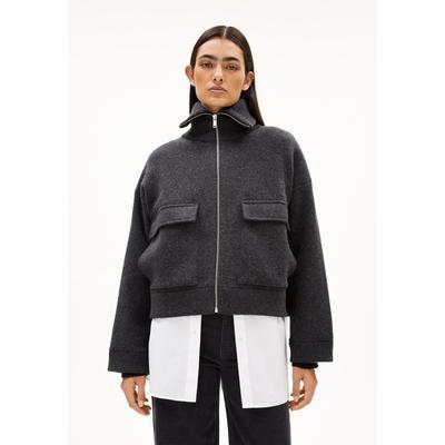 JOANIAAS - Frauen Oversized Fit Strick Cardigan - grau (Größe: S) Image