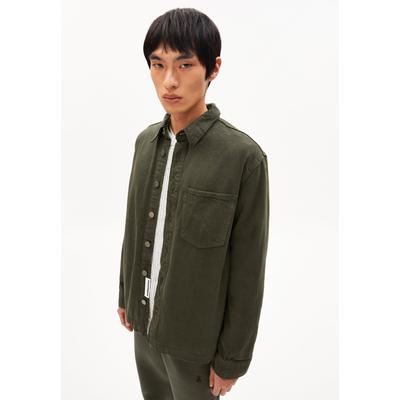 YUNAAI | Overshirt aus recycelter Baumwolle - oliv (L) Image