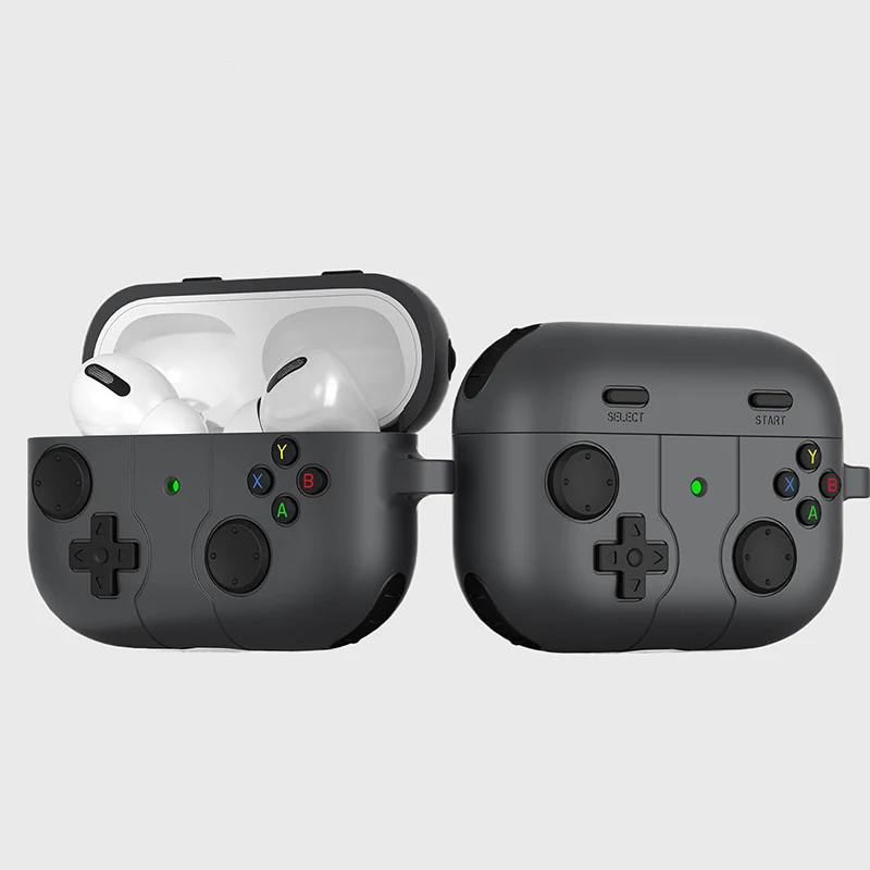Silikon-Kopfhörer-Abdeckung für Airpods 4 3, mit Schlüsselanhänger, Spielekonsolen-Abdeckung, staubdichte Gamepad-Hülle für AirPods Pro 2 1 Zubehör Image