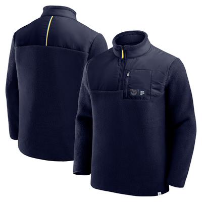 Everton Microfleece-Jacke mit gewebten Details – Maritime Blue – Herren Image