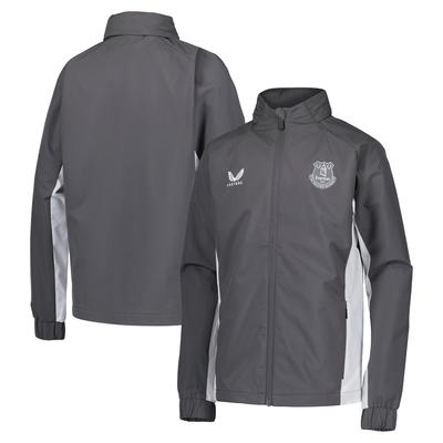 Everton Castore Spieler Trainingsregenjacke - Grau - Kinder Image