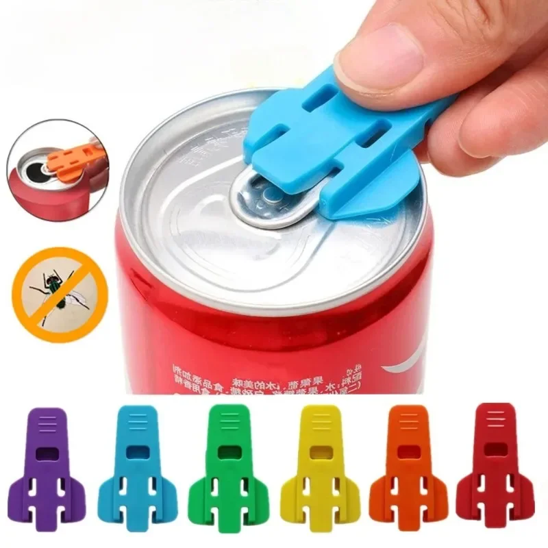 Neue 6PCS Einfache Flasche Opener Wiederverwendbare Einfache Dosenöffner Versiegelt Trinken Bier Cola Opener Deckel Entferner Küche Liefert Camping werkzeuge Image