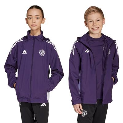 Manchester United adidas Training Allwetterjacke – Lila – Kinder Image